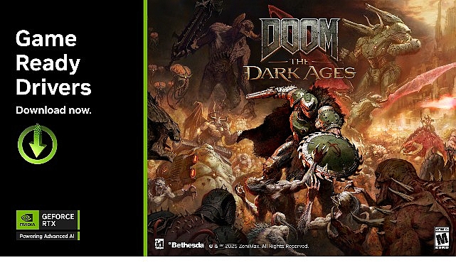 DOOM: The Dark Ages için GeForce Game Ready Şoförü Yayınlandı DOOM: The Dark Ages için GeForce Game Ready Şoförü Yayınlandı